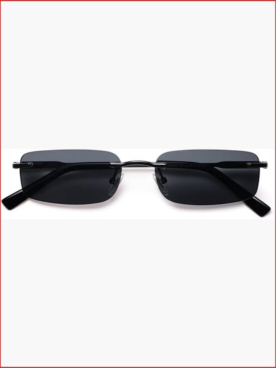 Retro Small Square Sunglasses Women Metal Frame UVA/UVB Protection Non-Polarized main image 6